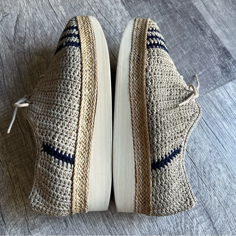 Coclico Women's crochet paddle oxford shoe platform wedge Size 36 US 5.5